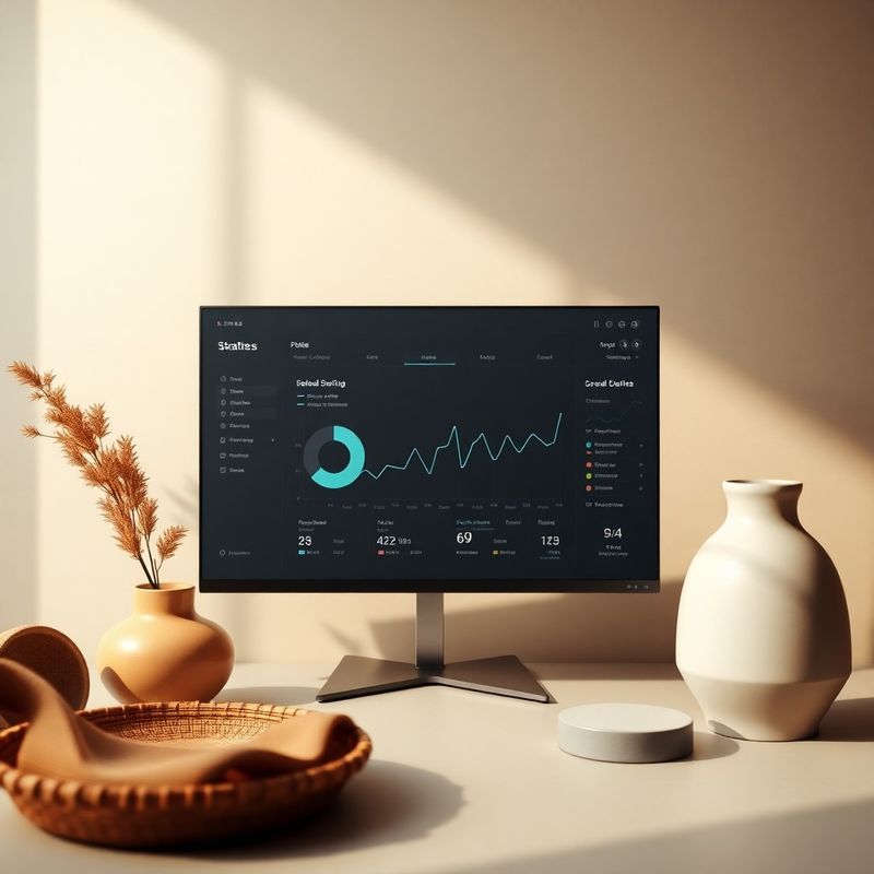 Dashboard analitica di Casa Esposito su interfaccia dark slate con grafici in tempo reale